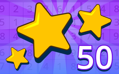 Stars 50 Badge - Pogo Daily Sudoku Stars 50 Badge - Pogo Daily Sudoku