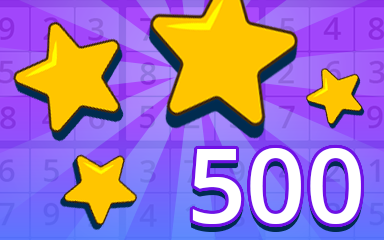 Stars 500 Badge - Pogo Daily Sudoku Stars 500 Badge - Pogo Daily Sudoku