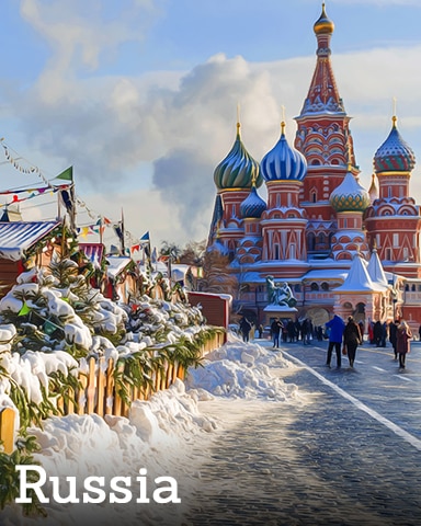 Russia Badge - Winter Wonderland Russia Badge - Winter Wonderland