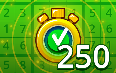Fast Easy 250 Badge - Pogo Daily Sudoku Fast Easy 250 Badge - Pogo Daily Sudoku