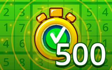 Fast Easy 500 Badge - Pogo Daily Sudoku Fast Easy 500 Badge - Pogo Daily Sudoku