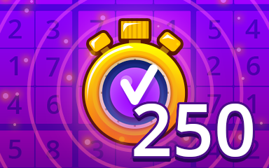 Fast Expert 250 Badge - Pogo Daily Sudoku Fast Expert 250 Badge - Pogo Daily Sudoku