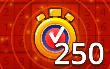 Fast Hard 250 Badge - Pogo Daily Sudoku Fast Hard 250 Badge - Pogo Daily Sudoku