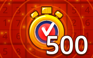 Fast Hard 500 Badge - Pogo Daily Sudoku Fast Hard 500 Badge - Pogo Daily Sudoku