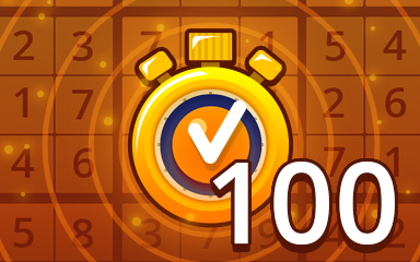 Fast Medium 100 Badge - Pogo Daily Sudoku Fast Medium 100 Badge - Pogo Daily Sudoku