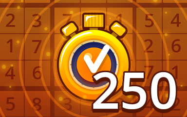 Fast Medium 250 Badge - Pogo Daily Sudoku Fast Medium 250 Badge - Pogo Daily Sudoku