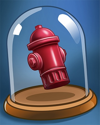 Red Hydrant Badge - Stack'em HD Red Hydrant Badge - Stack'em HD