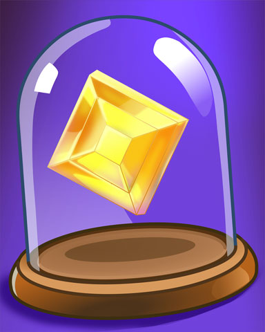 Yellow Gem Badge - Bejeweled Stars Yellow Gem Badge - Bejeweled Stars