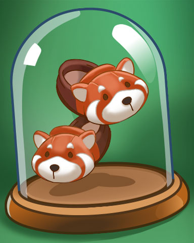 Red Panda Slippers Badge - Pogo™ Sudoku Red Panda Slippers Badge - Pogo™ Sudoku