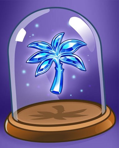 Blue Palm Tree Badge - Bejeweled Stars Blue Palm Tree Badge - Bejeweled Stars
