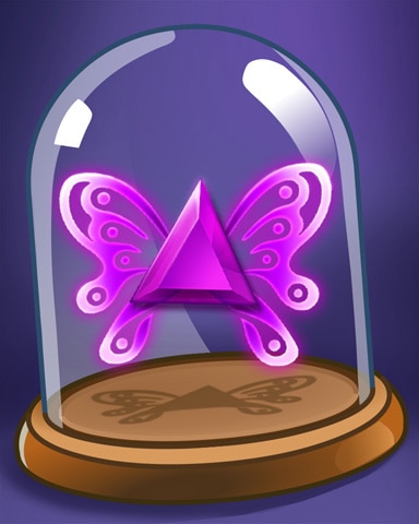 Purple Butterfly Badge - Bejeweled Stars Purple Butterfly Badge - Bejeweled Stars