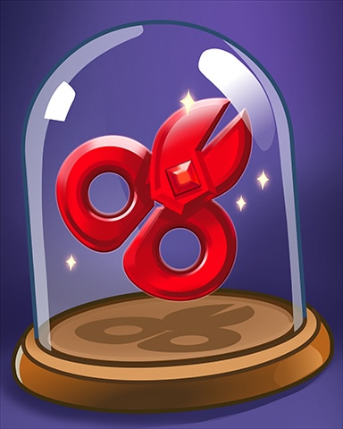 Scissor Gem Badge - Bejeweled Stars Scissor Gem Badge - Bejeweled Stars