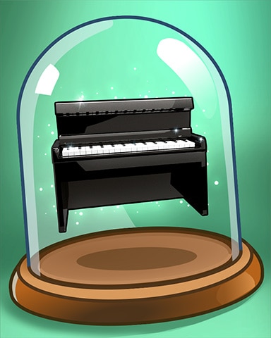 Black Piano Badge - Canasta HD Black Piano Badge - Canasta HD