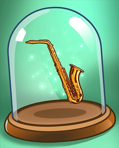 Shiny Saxophone Badge - Canasta HD Shiny Saxophone Badge - Canasta HD