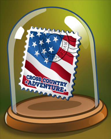 Commemorative Stamp Badge - Cross Country Adventure Commemorative Stamp Badge - Cross Country Adventure