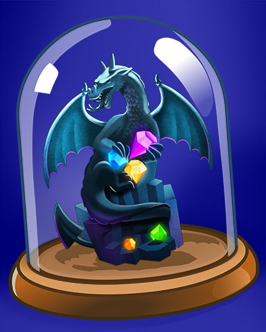 Jeweled Dragon Statue Badge - Jewel Academy Jeweled Dragon Statue Badge - Jewel Academy