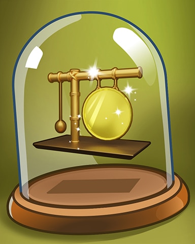 Glimmering Gong Badge - Jungle Gin HD Glimmering Gong Badge - Jungle Gin HD