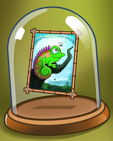Lizard Bamboo Card Badge - Jungle Gin HD Lizard Bamboo Card Badge - Jungle Gin HD