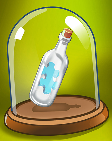 Jigsaw In A Bottle Badge - Jigsaw Treasure Hunter HD Jigsaw In A Bottle Badge - Jigsaw Treasure Hunter HD