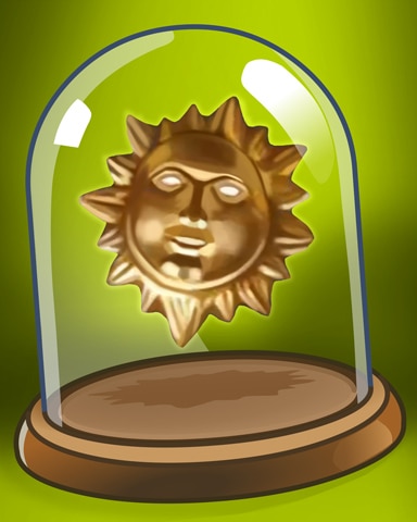 Sun Sculpture Badge - Jigsaw Treasure Hunter HD