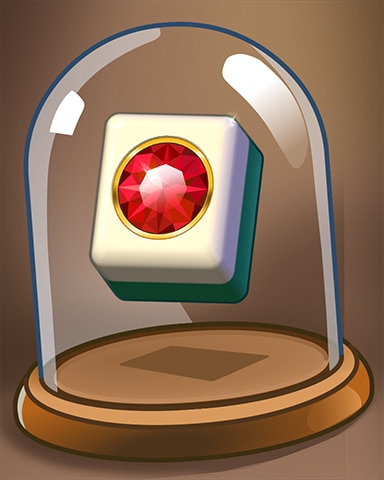 Red Gem Tile Badge - Mahjong Garden HD Red Gem Tile Badge - Mahjong Garden HD