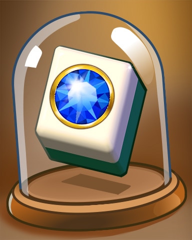 Blue Gem Tile Badge - Mahjong Garden HD Blue Gem Tile Badge - Mahjong Garden HD