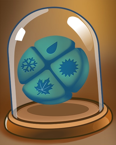 Elemental Seasons Badge - Mahjong Garden HD Elemental Seasons Badge - Mahjong Garden HD