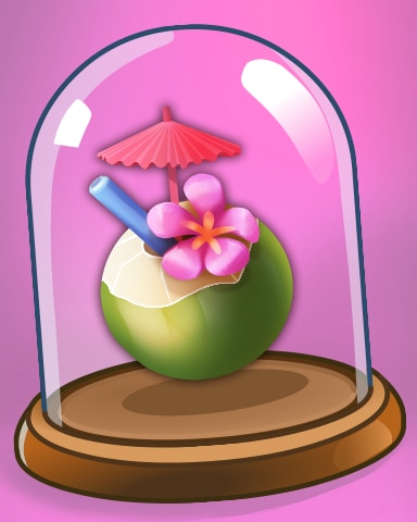 Coconut Drink Badge - Matching Moments Coconut Drink Badge - Matching Moments
