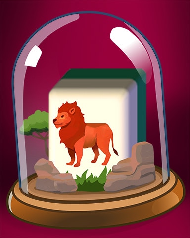 Lion Tile Badge - Mahjong Safari HD Lion Tile Badge - Mahjong Safari HD