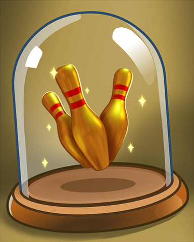 Golden Pins Badge - Pogo Bowl Golden Pins Badge - Pogo Bowl