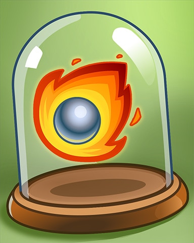 Shiny Fireball Badge - Peggle Blast HD Shiny Fireball Badge - Peggle Blast HD
