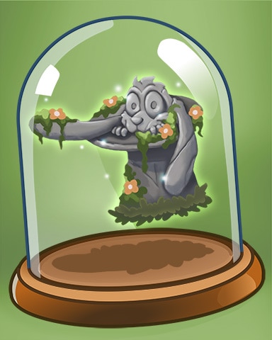 Rabbit In Hat Statue Badge - Peggle Blast HD Rabbit In Hat Statue Badge - Peggle Blast HD