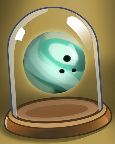 Blue Bowling Ball Badge - Pogo™ Bowl Blue Bowling Ball Badge - Pogo™ Bowl