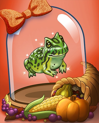 Autumn Frog Badge - Quinn's Aquarium