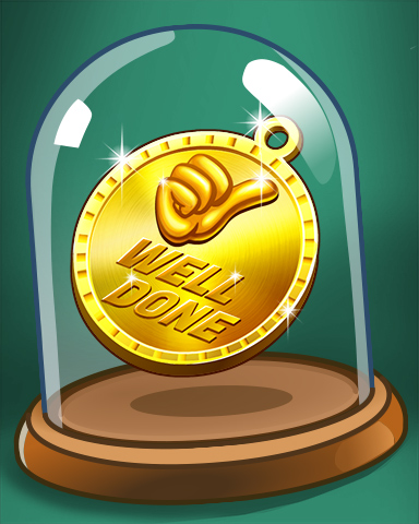 Golden Medal Badge - SCRABBLE Golden Medal Badge - SCRABBLE