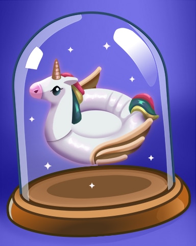 Unicorn Floatie Badge - Snowbird Solitaire Unicorn Floatie Badge - Snowbird Solitaire