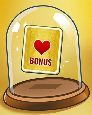 Bonus Hearts Card Badge - World Class Solitaire HD