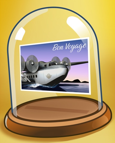 Bon Voyage Postcard Badge - World Class Solitaire HD Bon Voyage Postcard Badge - World Class Solitaire HD