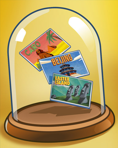 Souvenir Postcards Badge - World Class Solitaire HD Souvenir Postcards Badge - World Class Solitaire HD