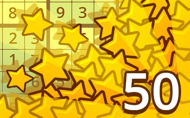 Stars Weekly Special 50 Badge - Pogo Daily Sudoku Stars Weekly Special 50 Badge - Pogo Daily Sudoku